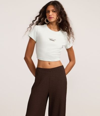 Pantalón Texturizada con Cintura Elástica