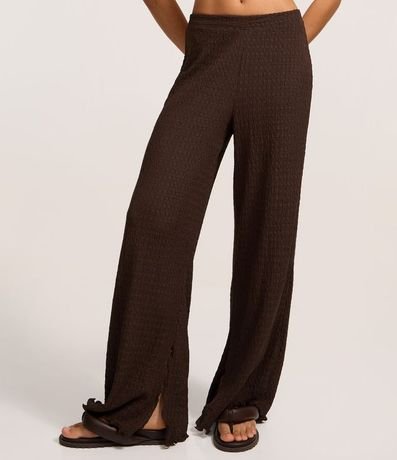 Pantalón Texturizada con Cintura Elástica 2