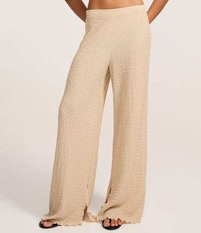 Pantalón Texturizada con Cintura Elástica 3