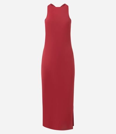 Vestido Midi con Tiras Cruzadas en la Espalda 4