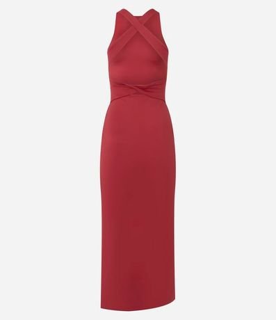 Vestido Midi con Tiras Cruzadas en la Espalda 7