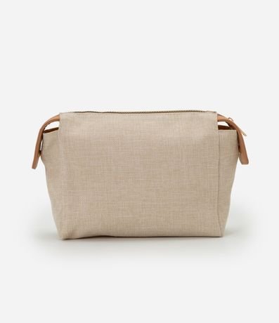 Neceser Rectangular en PU con Textura Canvas 3