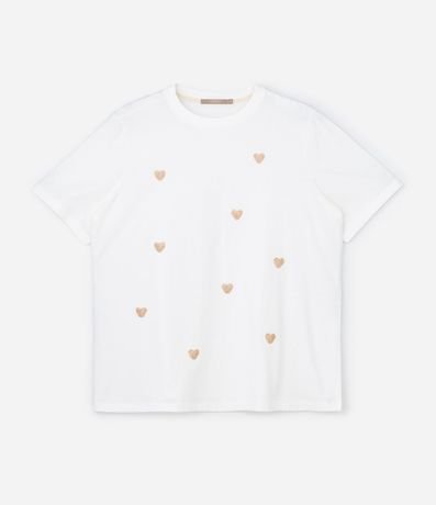 Remera en Algodón con Corazón de Lentejuelas Curve & Plus Size 4