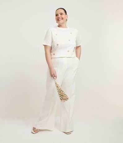 Remera en Algodón con Corazón de Lentejuelas Curve & Plus Size 2