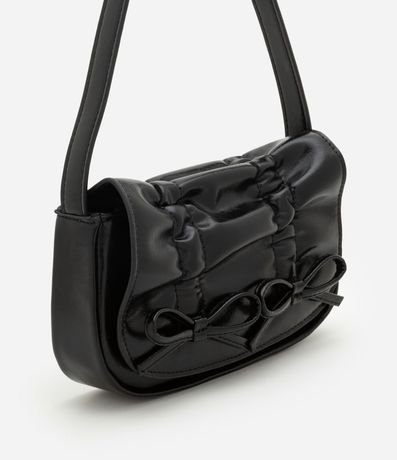 Cartera Infantil Baguette en PU Liso con Lacitos - Talle único