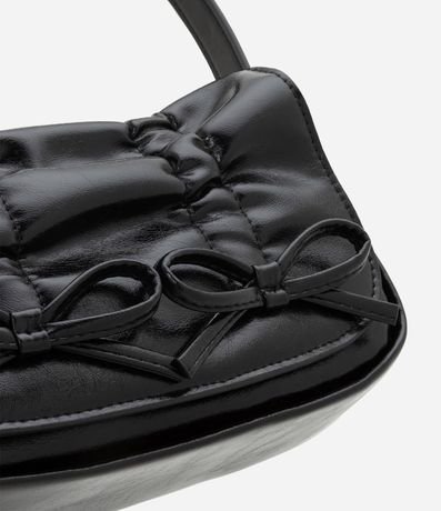 Cartera Infantil Baguette en PU Liso con Lacitos - Talle único 4