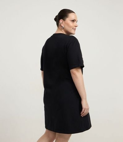 Vestido Corto en Algodón con Brillitos Aplicados Curve & Plus Size 4