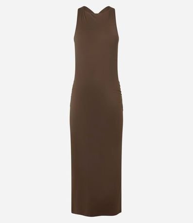 Vestido Midi con Tiras Cruzadas en la Espalda 4