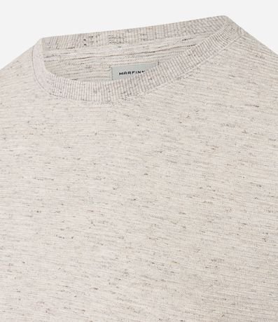 Remera Regular en Algodón con Textura Horizontal 6