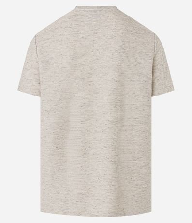 Remera Regular en Algodón con Textura Horizontal 7