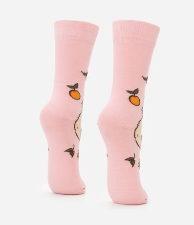 Media Caña Larga en Algodón con Estampa Carpincho 3