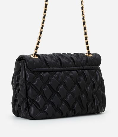 Cartera Shoulder Grande Texturizada con Locker Metal en Light Gold 3