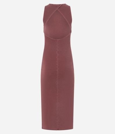 Vestido New Midi en Rib con Espalda Abiertas 4