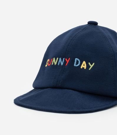 Gorra Infantil con Estampa Lettering Bordada Sunny Day - Talle 0 a 12 Meses 4