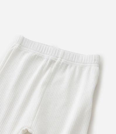 Pantalón Infantil Acanalada con Botones en el Ruedo – Talle RN a 18 Meses 4