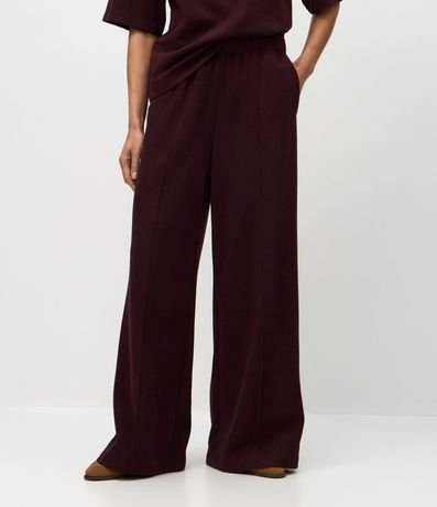 Pantalón Wide Leg en Algodón sin Felpa 3