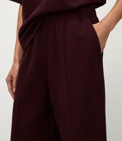 Pantalón Wide Leg en Algodón sin Felpa 4