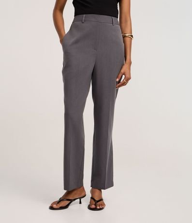 Pantalón Recto Sastrería con Textura y Bolsillos 3
