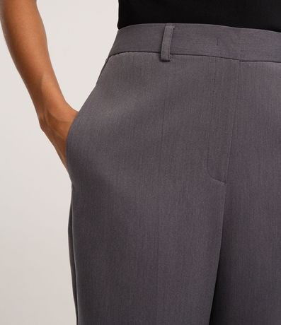 Pantalón Recto Sastrería con Textura y Bolsillos 4