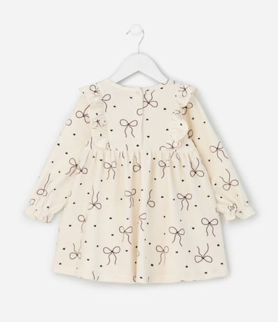 Vestido Infantil con Estampa de Moñitas y Media Can Can – Talle 1 a 5/6 años 3