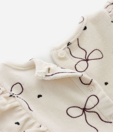 Vestido Infantil con Estampa de Moñitas y Media Can Can – Talle 1 a 5/6 años 7