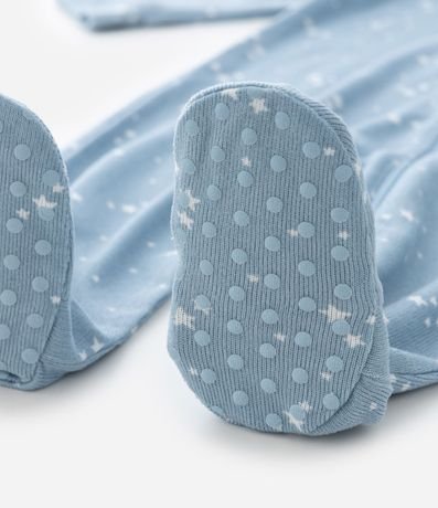 Enterito Infantil en Algodón con Estampado de Estrellas – Talle 0 a 18 Meses 6
