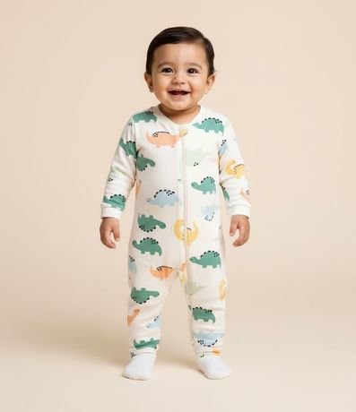 Mono Infantil con Estampado de Dinosauros – Talle RN a 24 Meses