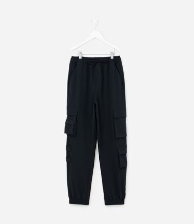 Pantalón Infantil en Microfibra con Bolsillos y Velcro - Talle 5 a 14 años