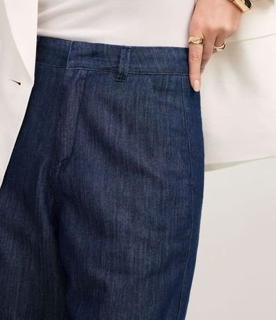 Bermuda Cintura Alta en Jeans con Cintura Sastre 4