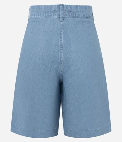Bermuda Cintura Alta en Jeans con Cintura Sastre 6