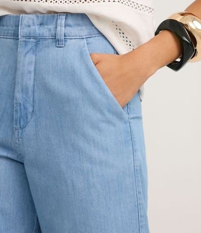 Bermuda Cintura Alta en Jeans con Cintura Sastre 4