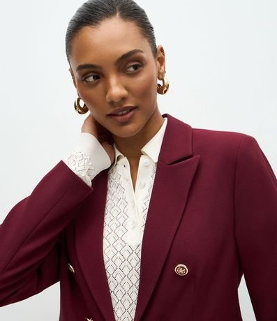 Blazer Slim Sastre con Botones Diferenciados 4