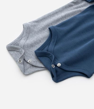 Kit 02 Bodies Infantiles en Suedine con Cuello Americano – Talle RN a 18 Meses 4