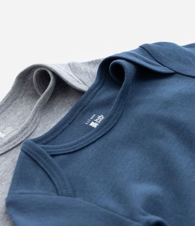 Kit 02 Bodies Infantiles en Suedine con Cuello Americano – Talle RN a 18 Meses 5