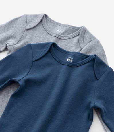 Kit 02 Bodies Infantiles en Suedine con Cuello Americano – Talle RN a 18 Meses 6