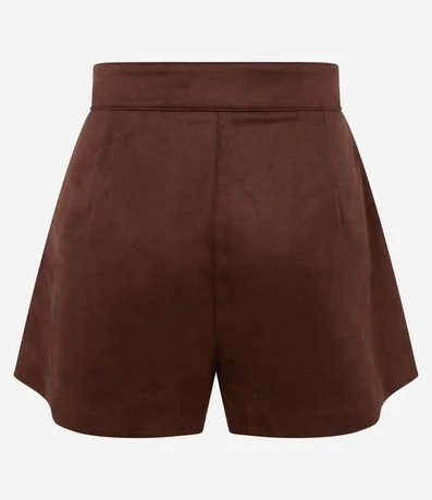 Short Evasê en Gamuza con Pliegues 3