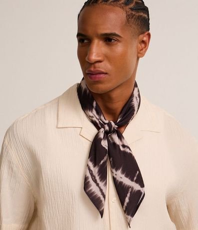 Pañuelo en Chalis con Estampa Shibori 5