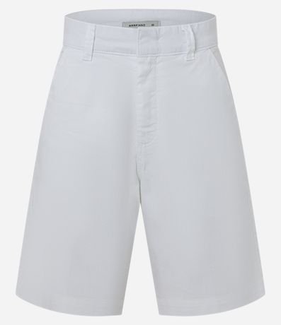 Bermuda Cintura Alta en Sarga con Cintura Sastre 5