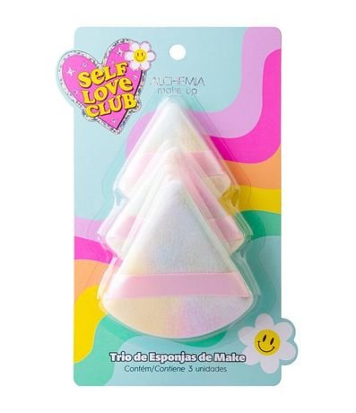 Trío de Esponjas de Maquillaje Self Love Club Alchemia
