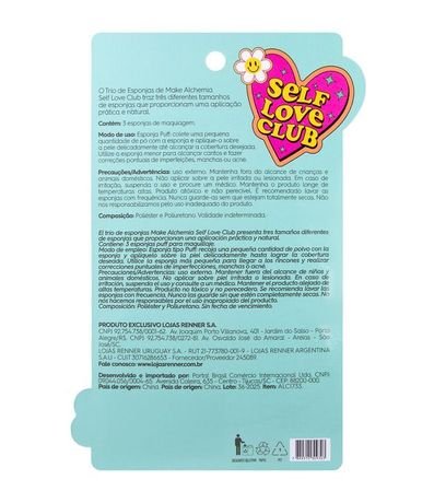 Trío de Esponjas de Maquillaje Self Love Club Alchemia 3