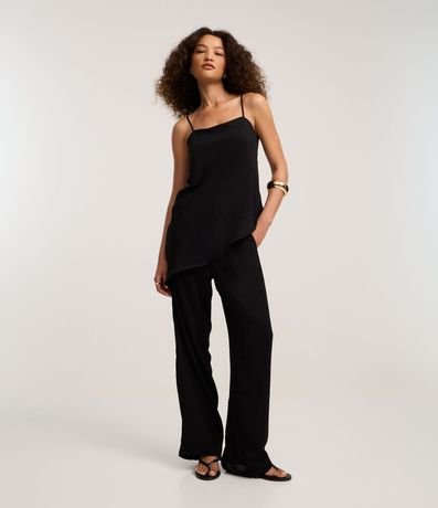 Blusa de Bretel en Airflow con Ruedo Asimétrico 2