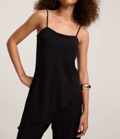 Blusa de Bretel en Airflow con Ruedo Asimétrico 4