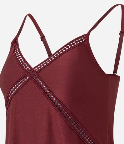 Pijama Short Doll en Microfibra con Bretel Fino y Detalles Adornos 2