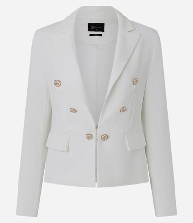 Blazer Slim Sastre con Botones Diferenciados 8