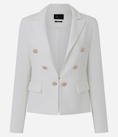 Blazer Slim Sastre con Botones Diferenciados 9