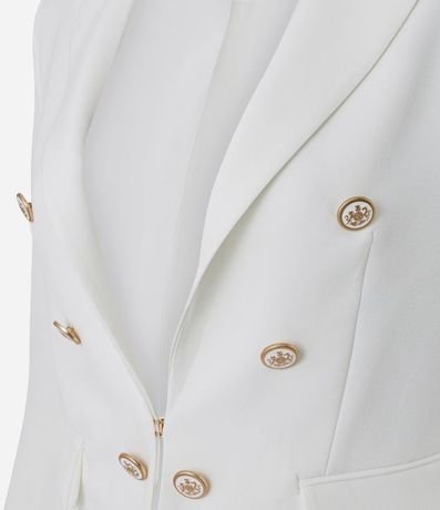Blazer Slim Sastre con Botones Diferenciados 10