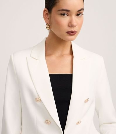 Blazer Slim Sastre con Botones Diferenciados 4