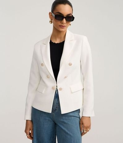 Blazer Slim Sastre con Botones Diferenciados 5