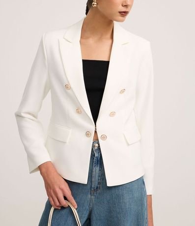 Blazer Slim Sastre con Botones Diferenciados 6