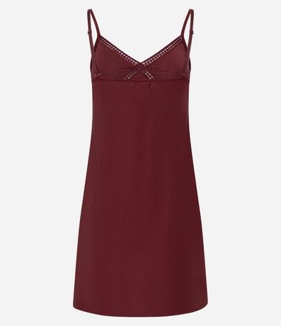 Camisón de Bretel Fino en Microfibra con Adorno 3